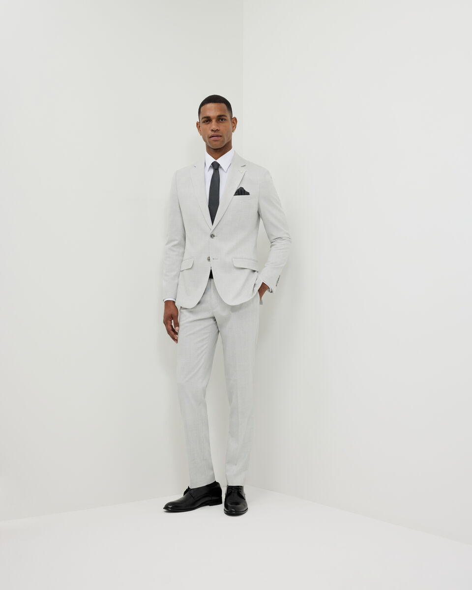 Prince of Wales Check Tailored Jacket, Grey Check, hi-res